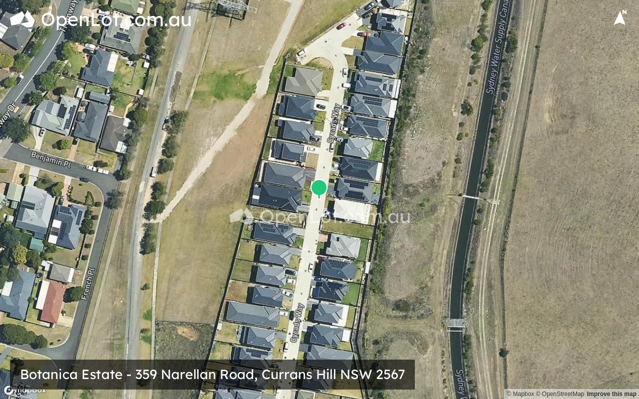 Satellite image for Botanica Estate - 359 Narellan Road, Currans Hill NSW 2567