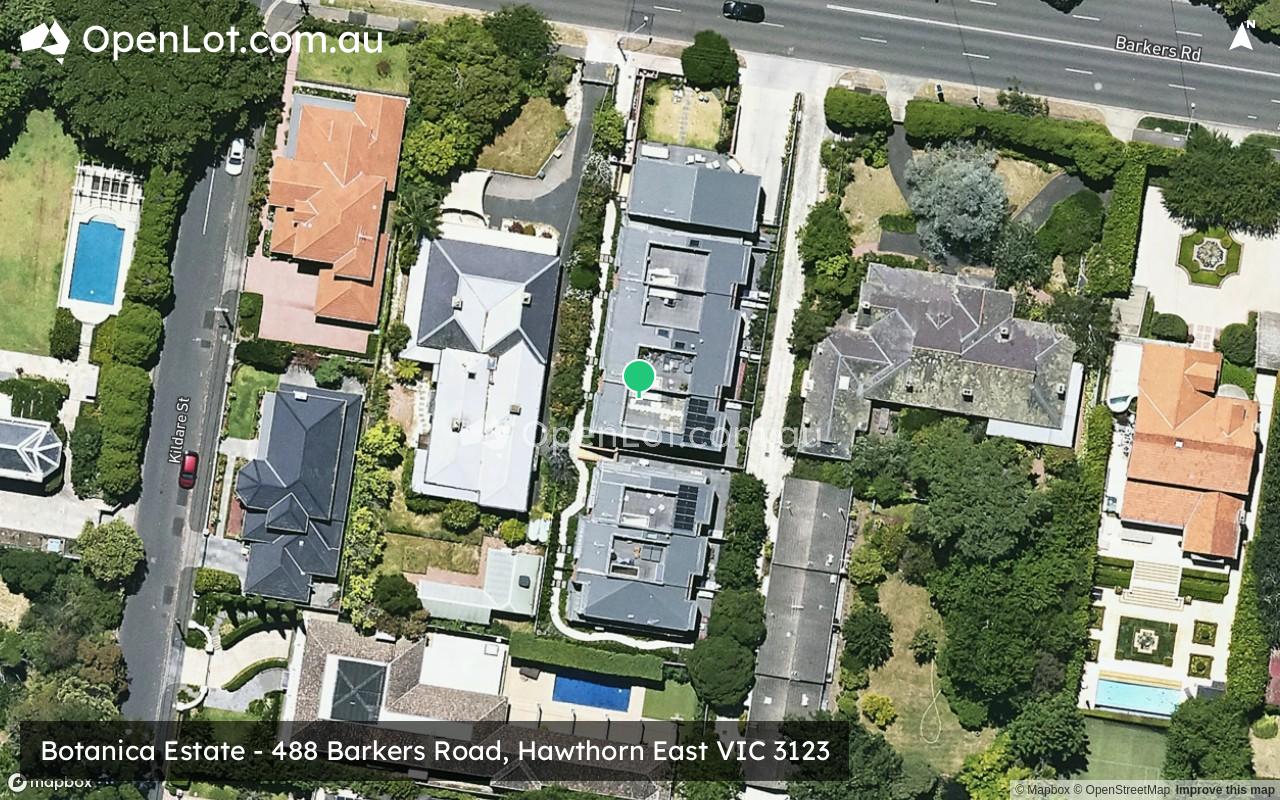 Satellite image for Botanica Estate - 488 Barkers Road, Hawthorn East VIC 3123