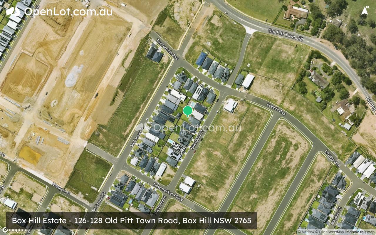 Satellite image for Box Hill Estate - 126-128 Old Pitt Town Road, Box Hill NSW 2765