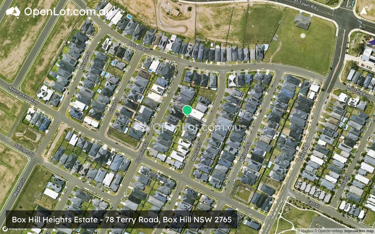 Satellite image for Box Hill Heights Estate - 78 Terry Road, Box Hill NSW 2765