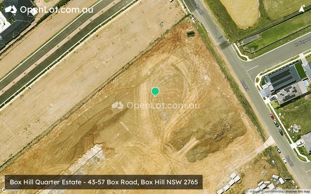 Satellite image for Box Hill Quarter Estate - 43-57 Box Road, Box Hill NSW 2765