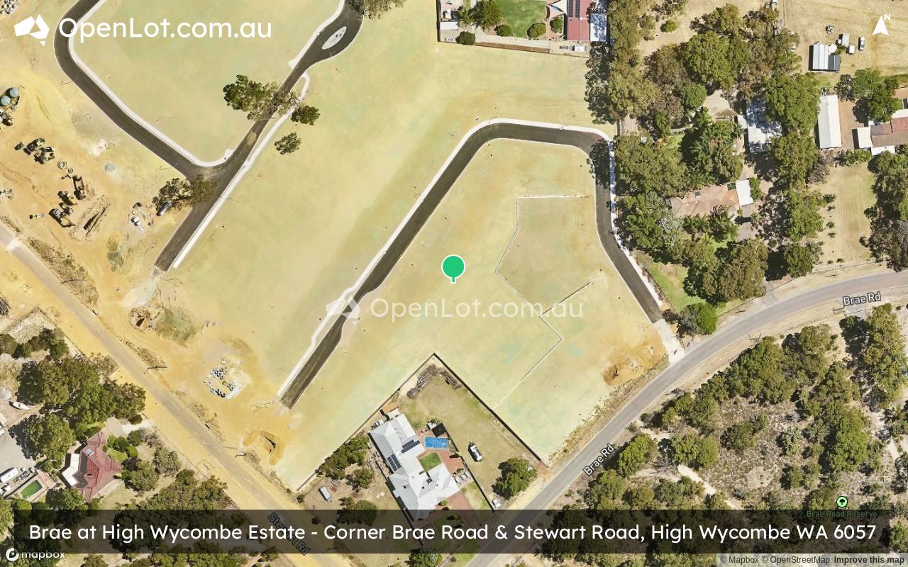 Satellite image for Brae at High Wycombe Estate - Corner Brae Road & Stewart Road, High Wycombe WA 6057