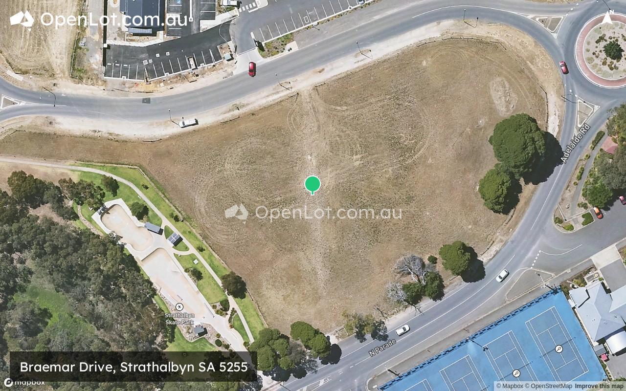 Satellite image for Braemar Drive, Strathalbyn SA 5255