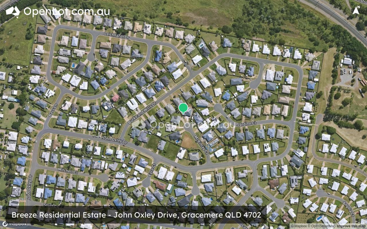 Satellite image for Breeze Residential Estate - John Oxley Drive, Gracemere QLD 4702