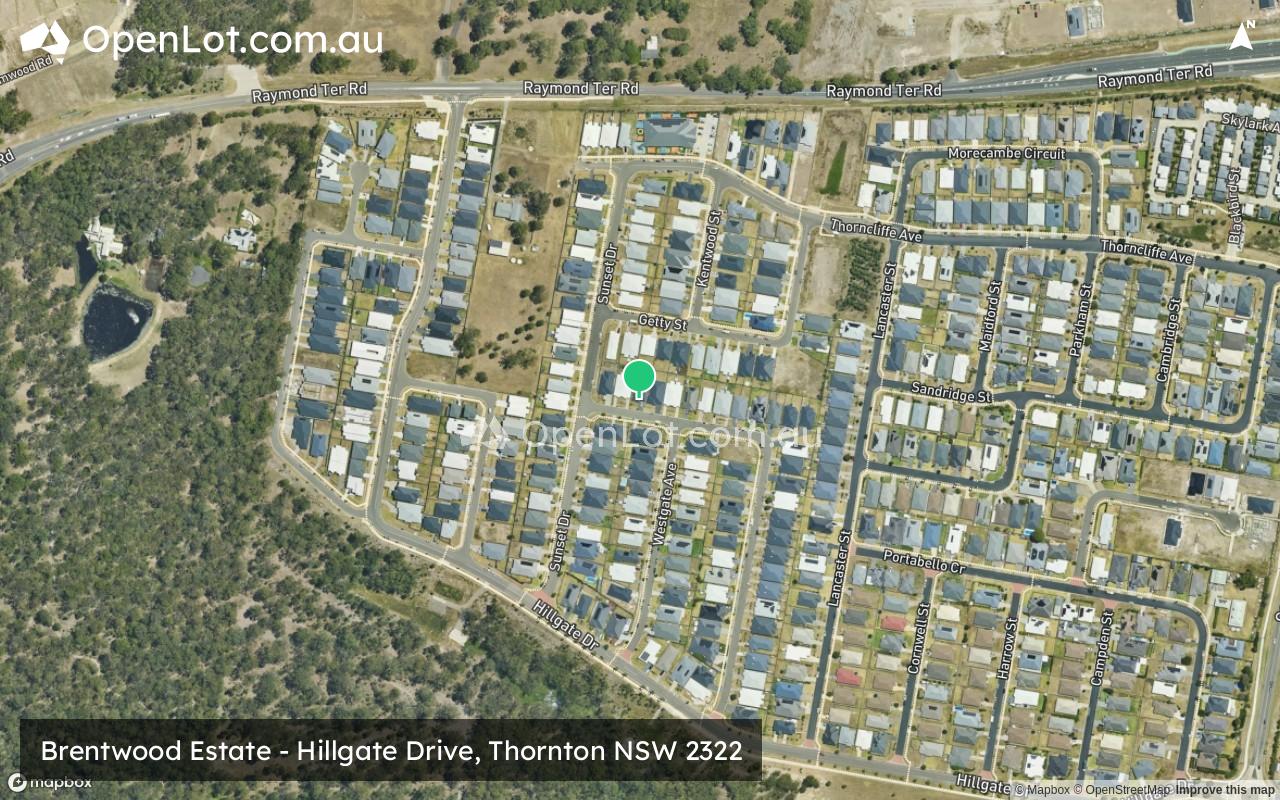 Satellite image for Brentwood Estate - Hillgate Drive, Thornton NSW 2322