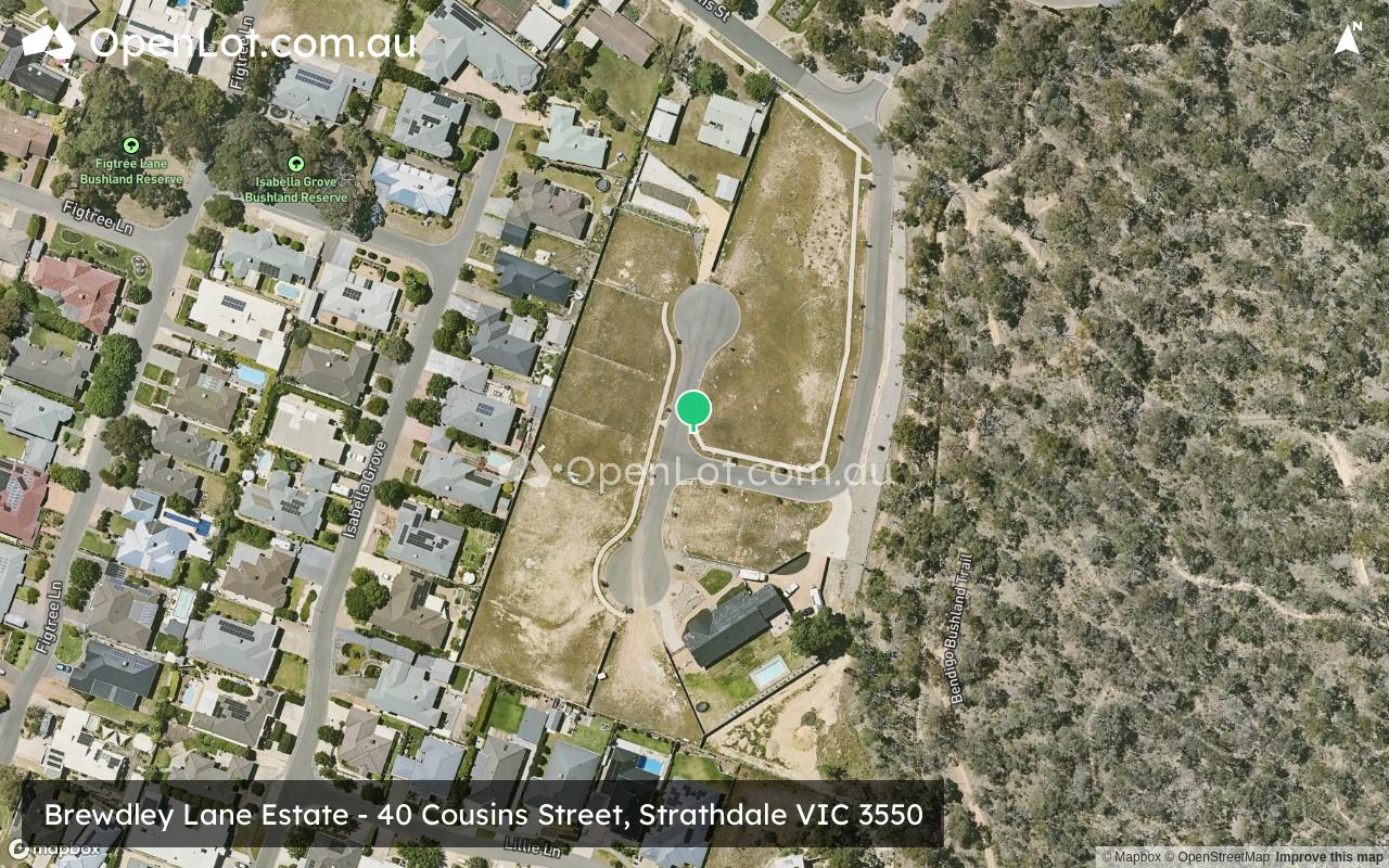 Satellite image for Brewdley Lane Estate - 40 Cousins Street, Strathdale VIC 3550