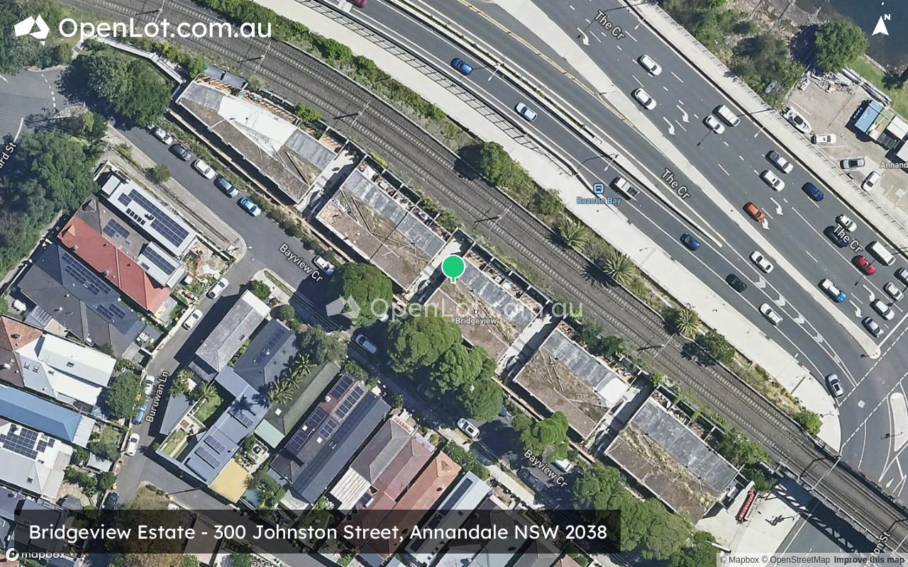 Satellite image for Bridgeview Estate - 300 Johnston Street, Annandale NSW 2038