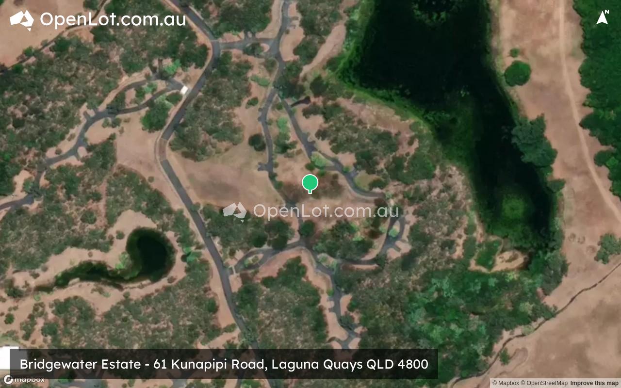 Satellite image for Bridgewater Estate - 61 Kunapipi Road, Laguna Quays QLD 4800