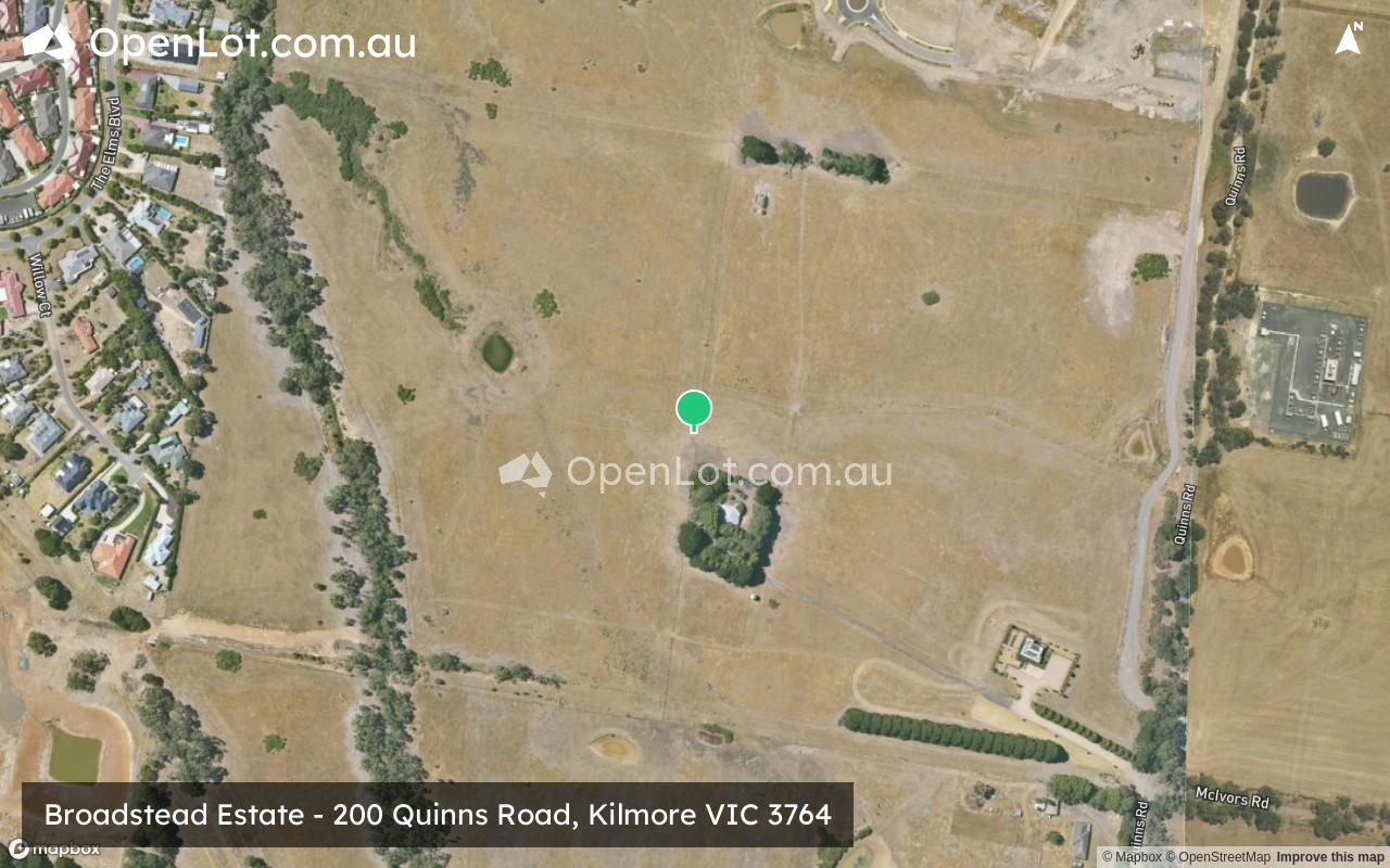 Satellite image for Broadstead Estate - 200 Quinns Road, Kilmore VIC 3764