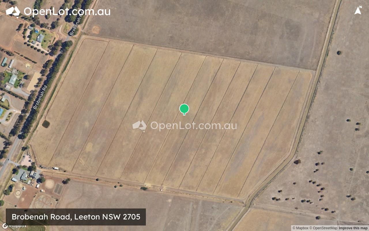 Satellite image for Brobenah Road, Leeton NSW 2705