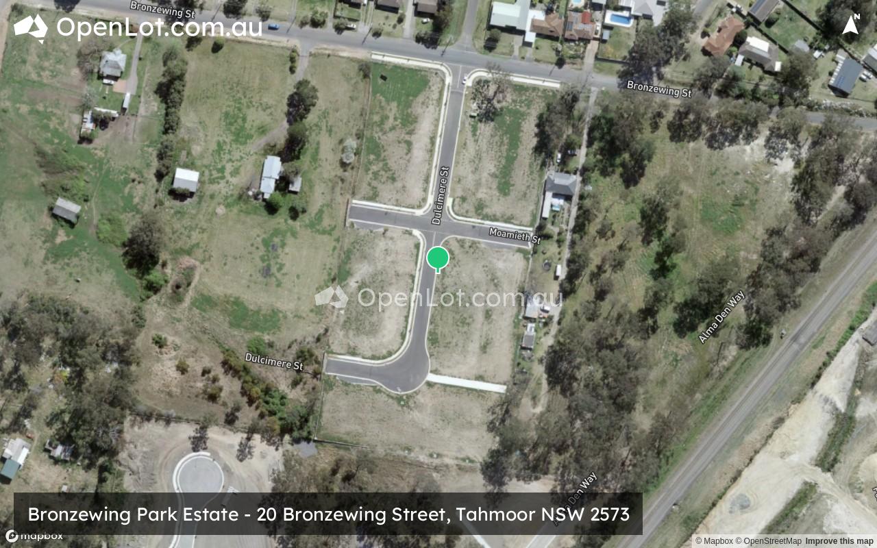 Satellite image for Bronzewing Park Estate - 20 Bronzewing Street, Tahmoor NSW 2573