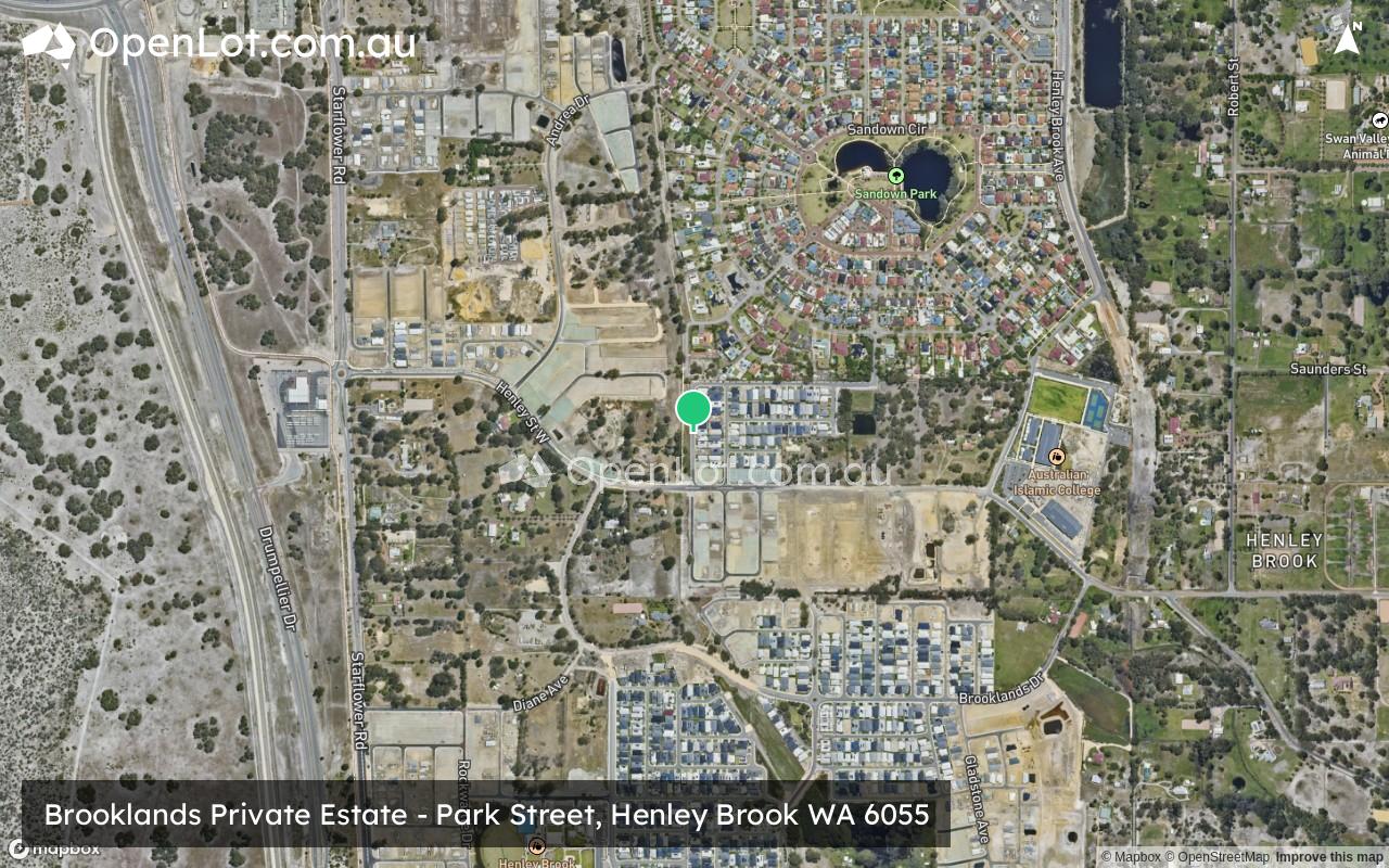 Satellite image for Brooklands Private Estate - Park Street, Henley Brook WA 6055