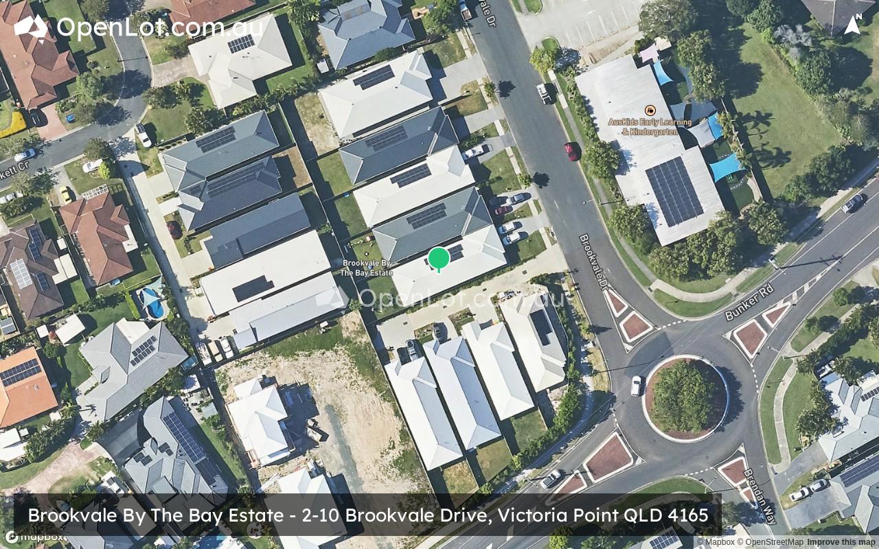 Satellite image for Brookvale By The Bay Estate - 2-10 Brookvale Drive, Victoria Point QLD 4165