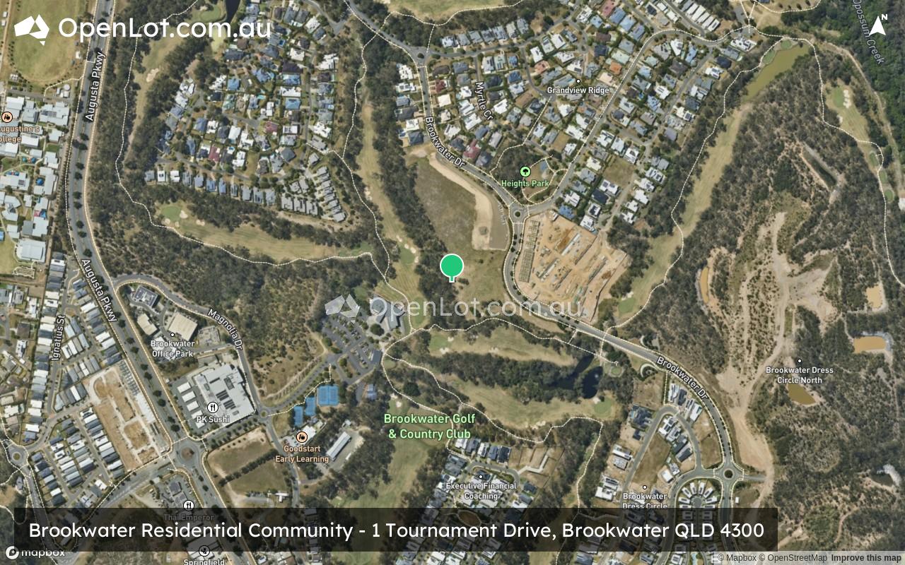 Satellite image for Brookwater Estate - 3 Birchwood Crescent, Brookwater QLD 4300