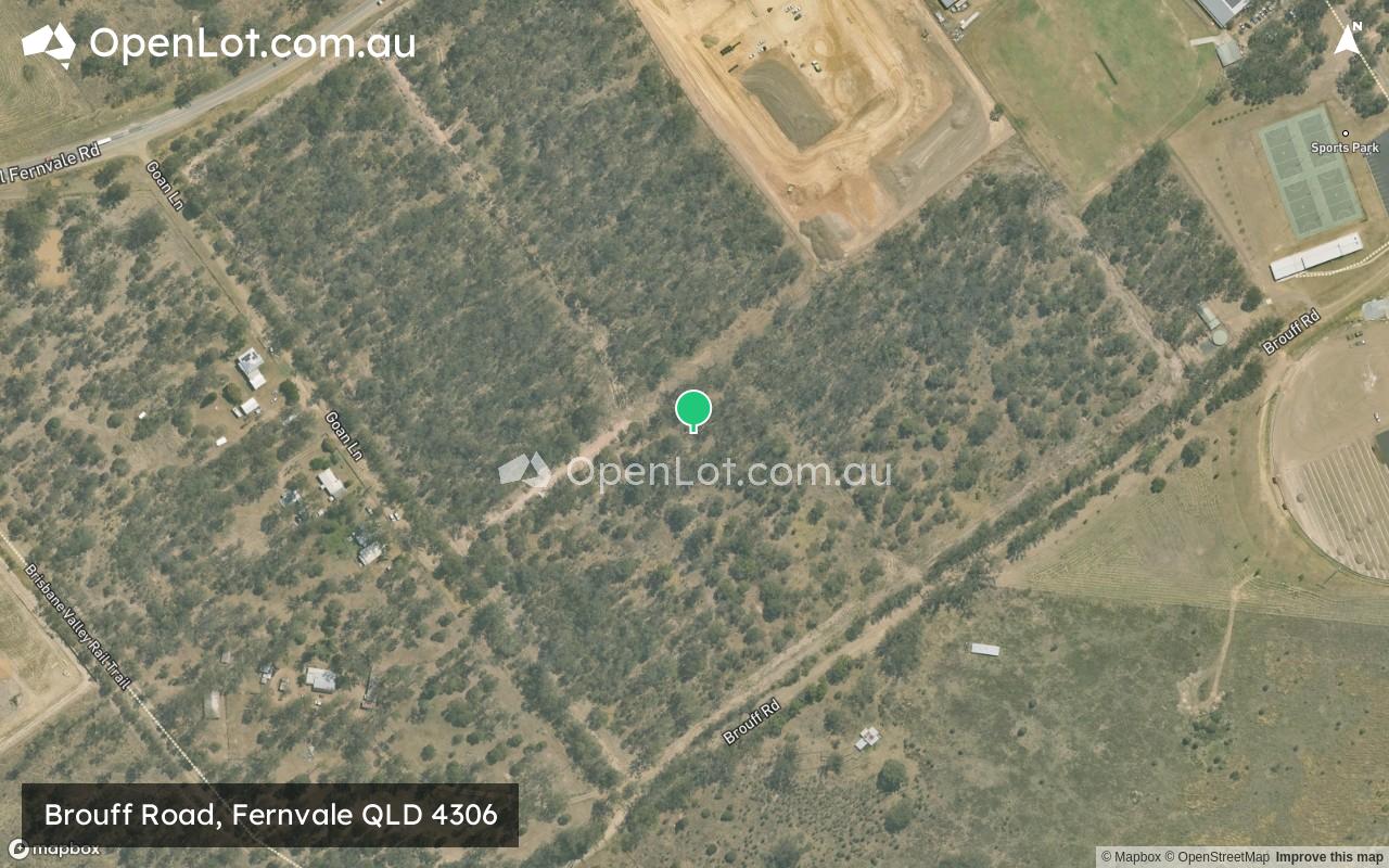 Satellite image for Brouff Road, Fernvale QLD 4306