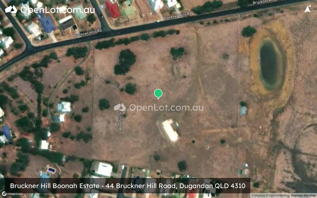 Satellite image for Bruckner Hill Boonah Estate - 44 Bruckner Hill Road, Dugandan QLD 4310