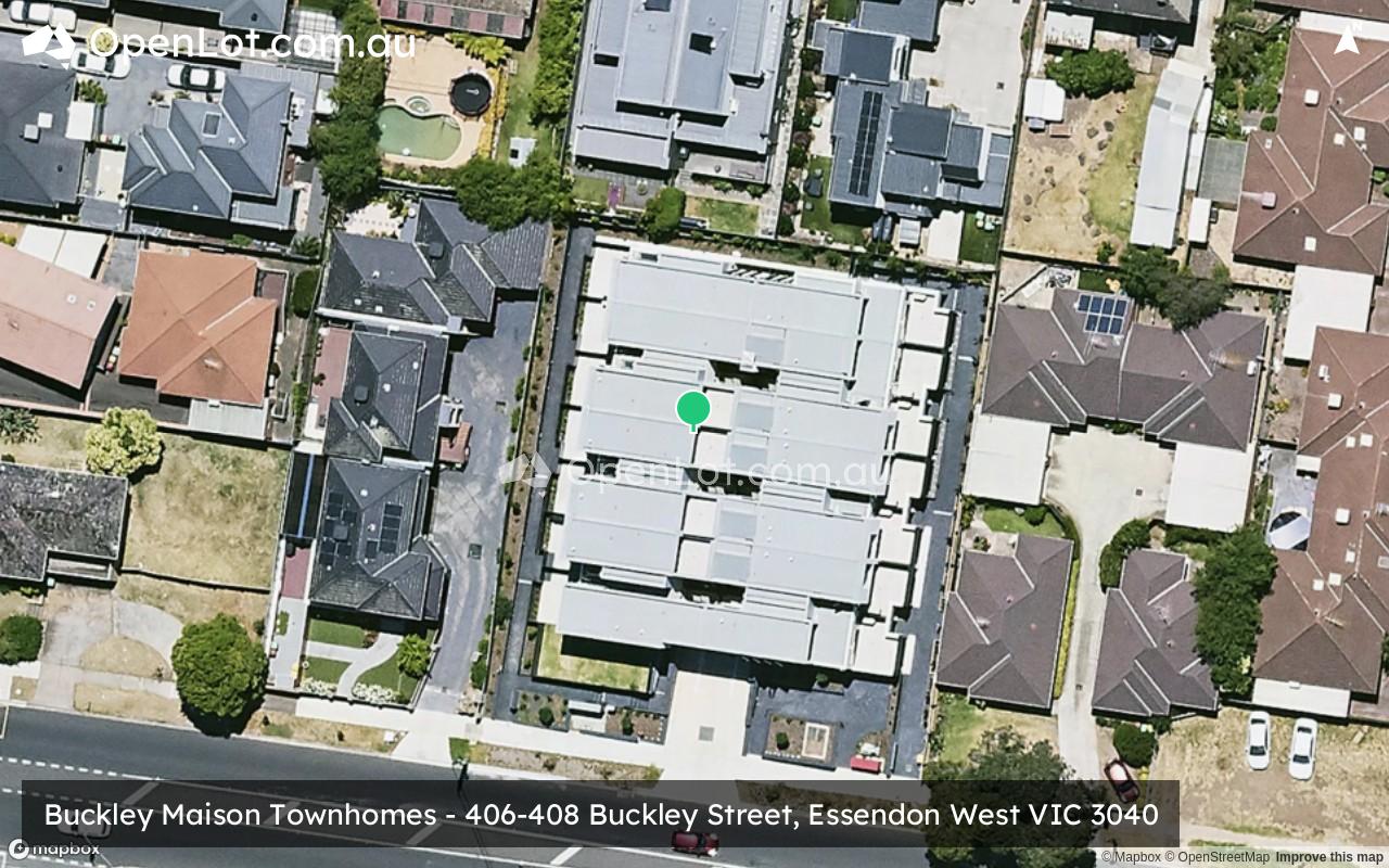 Satellite image for Buckley Maison Townhomes - 406-408 Buckley Street, Essendon West VIC 3040