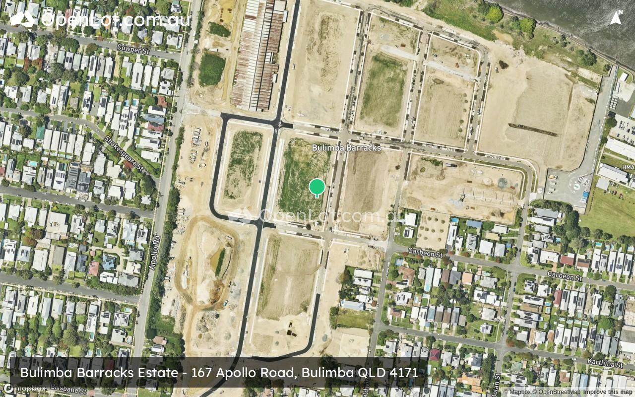 Satellite image for Bulimba Barracks Estate - 167 Apollo Road, Bulimba QLD 4171