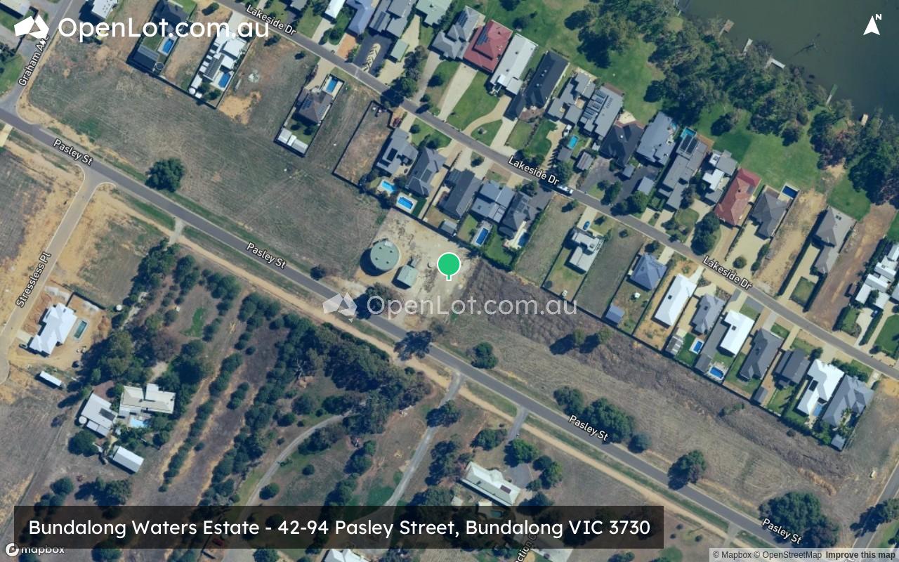 Satellite image for Bundalong Waters Estate - 42-94 Pasley Street, Bundalong VIC 3730
