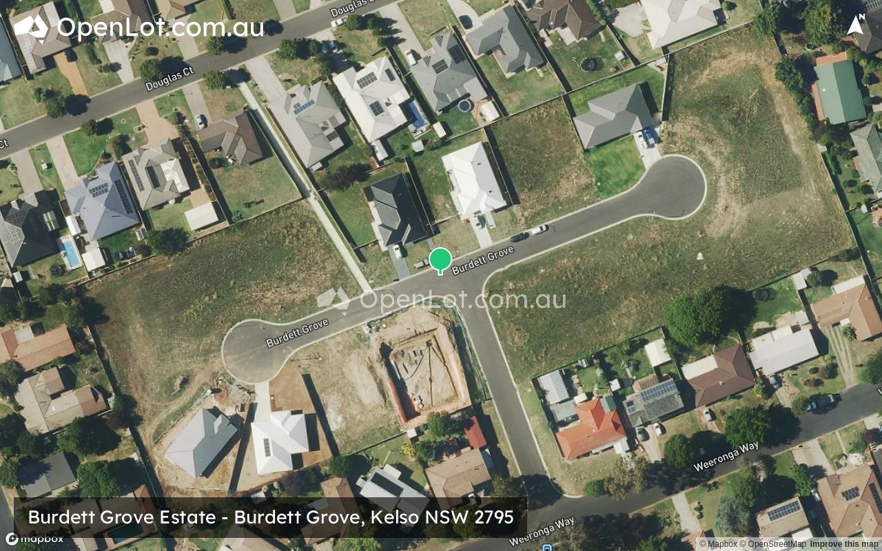Satellite image for Burdett Grove Estate - Burdett Grove, Kelso NSW 2795