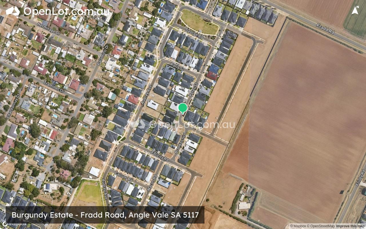 Satellite image for Burgundy Estate - Fradd Road, Angle Vale SA 5117