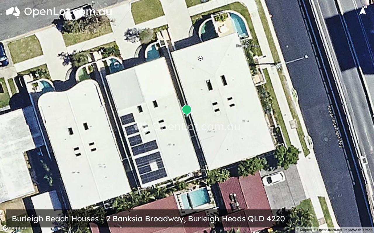 Satellite image for Burleigh Beach Houses - 2 Banksia Broadway, Burleigh Heads QLD 4220