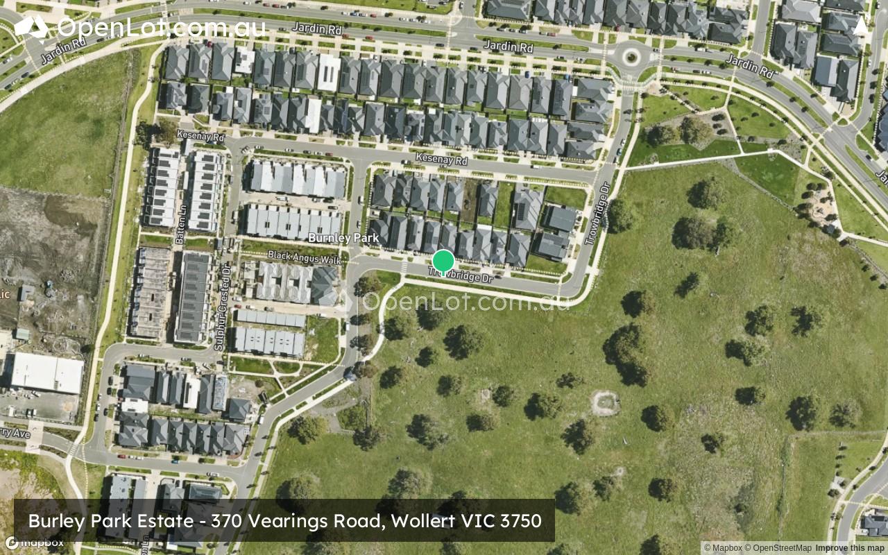 Satellite image for Burley Park Estate - 370 Vearings Road, Wollert VIC 3750
