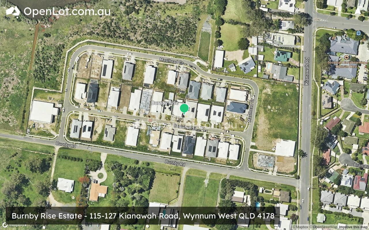 Satellite image for Burnby Rise Estate - 115-127 Kianawah Road, Wynnum West QLD 4178