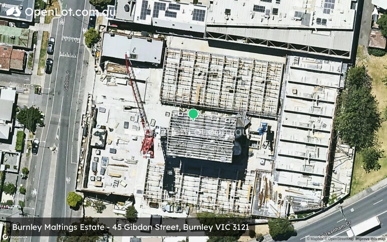 Satellite image for Burnley Maltings Estate - 45 Gibdon Street, Burnley VIC 3121