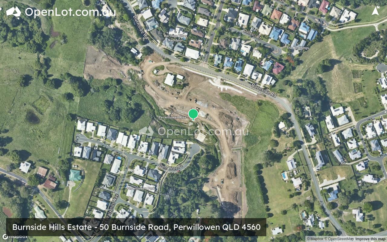 Satellite image for Burnside Hills Estate - 50 Burnside Road, Perwillowen QLD 4560