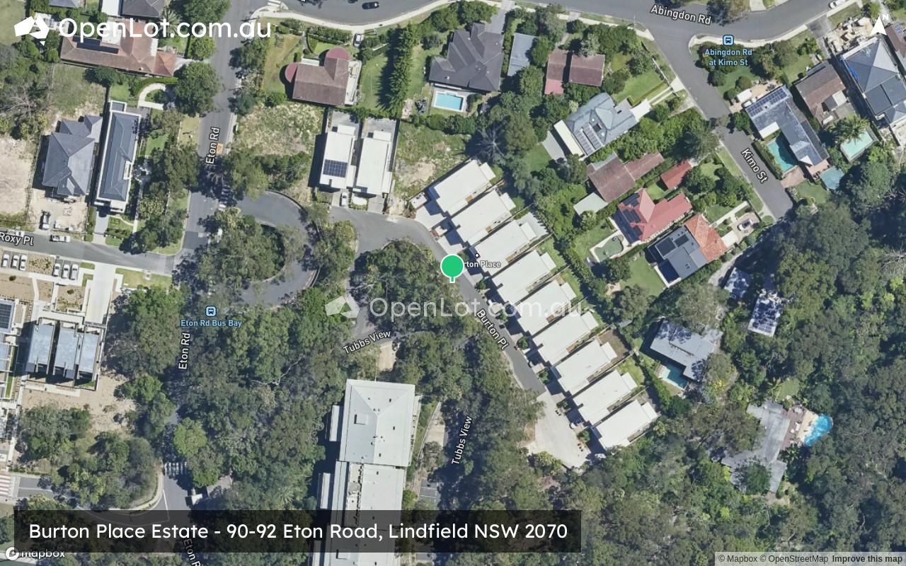 Satellite image for Burton Place Estate - 90-92 Eton Road, Lindfield NSW 2070