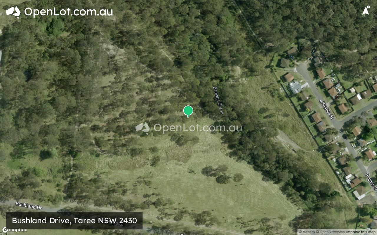 Satellite image for Bushland Drive, Taree NSW 2430