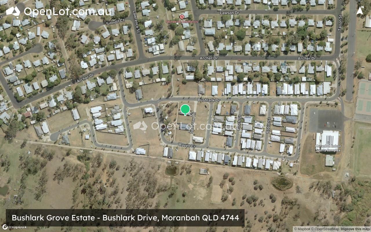 Satellite image for Bushlark Grove Estate - Bushlark Drive, Moranbah QLD 4744