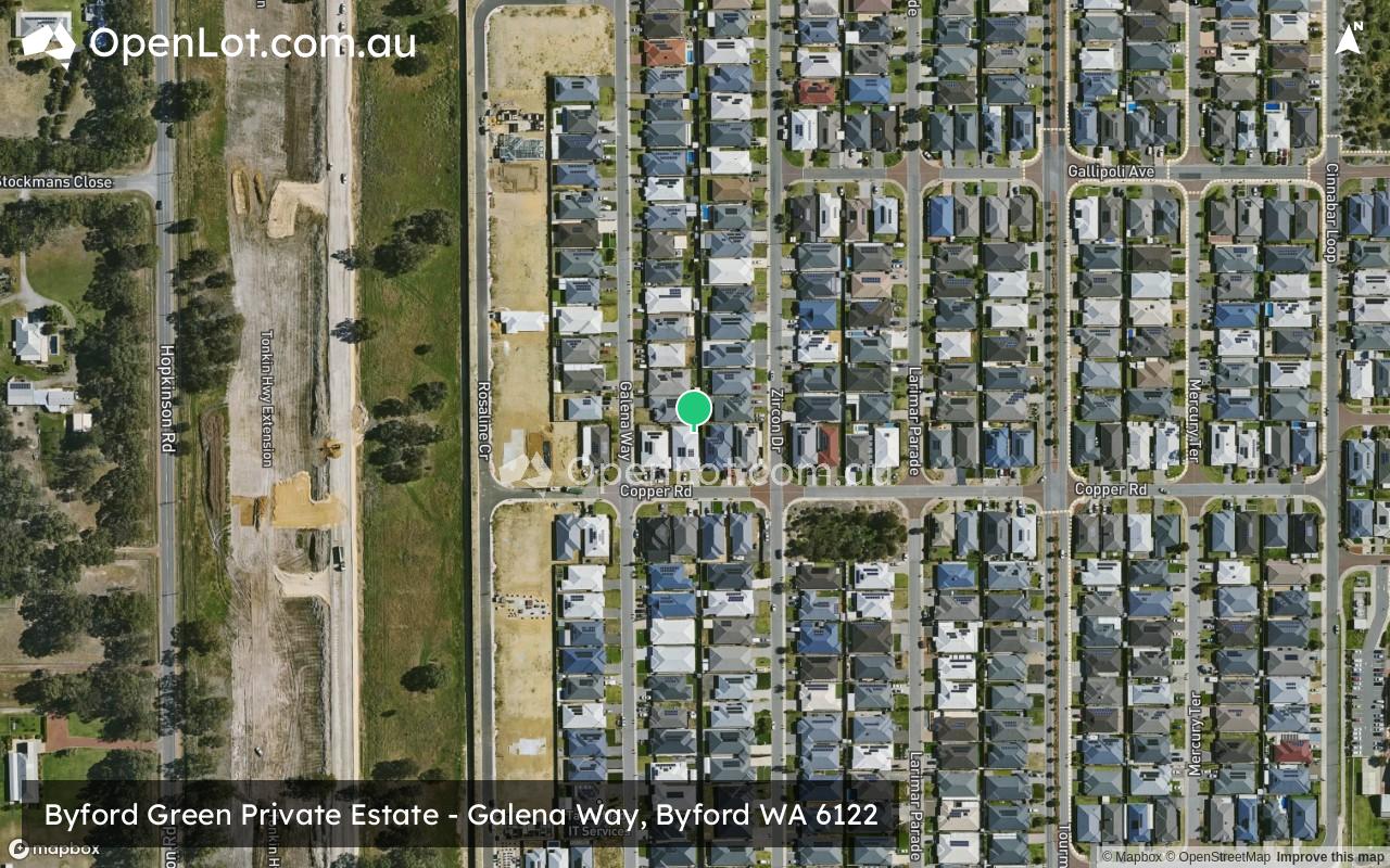 Satellite image for Byford Green Private Estate - Galena Way, Byford WA 6122