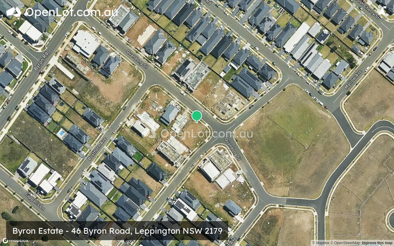 Satellite image for Byron Estate - 46 Byron Road, Leppington NSW 2179