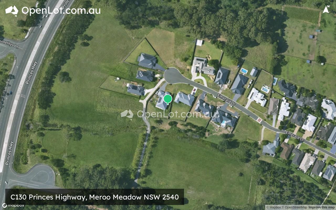 Satellite image for C130 Princes Highway, Meroo Meadow NSW 2540