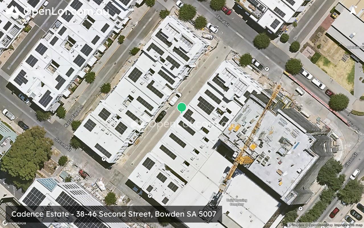 Satellite image for Cadence Estate - 38-46 Second Street, Bowden SA 5007