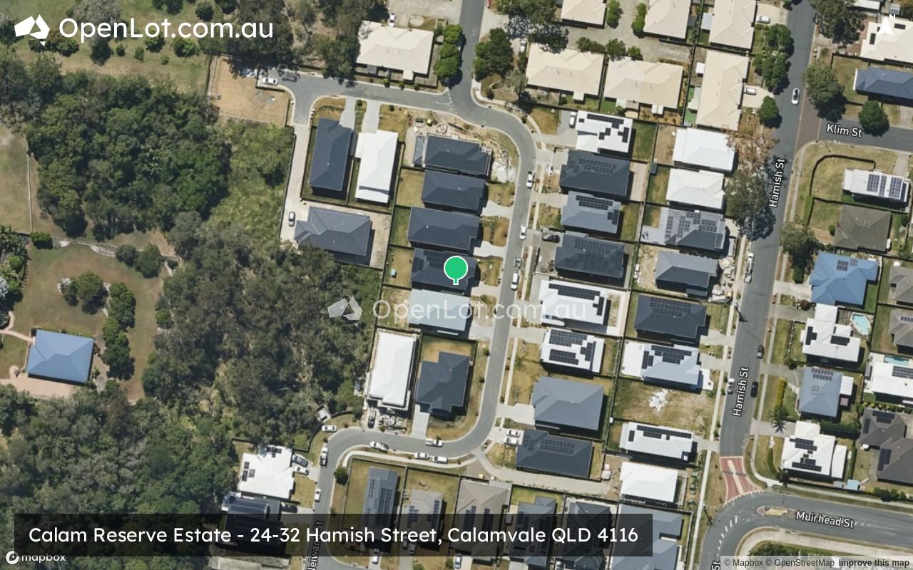 Satellite image for Calam Reserve Estate - 24-32 Hamish Street, Calamvale QLD 4116