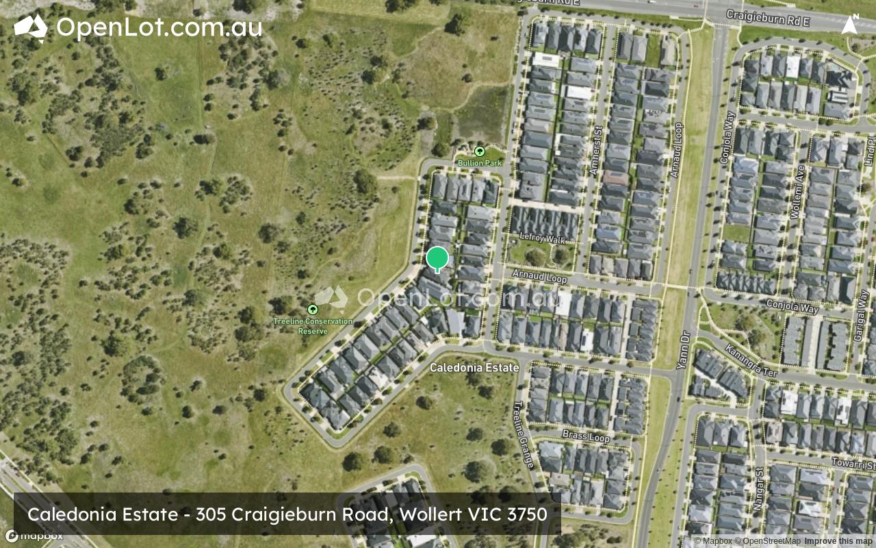 Satellite image for Caledonia Estate - 305 Craigieburn Road, Wollert VIC 3750