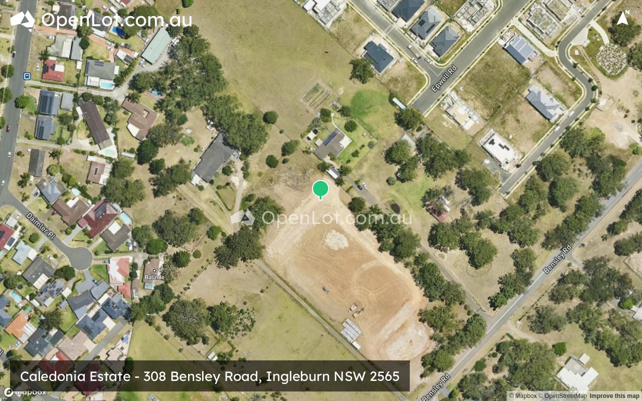 Satellite image for Caledonia Estate - 308 Bensley Road, Ingleburn NSW 2565
