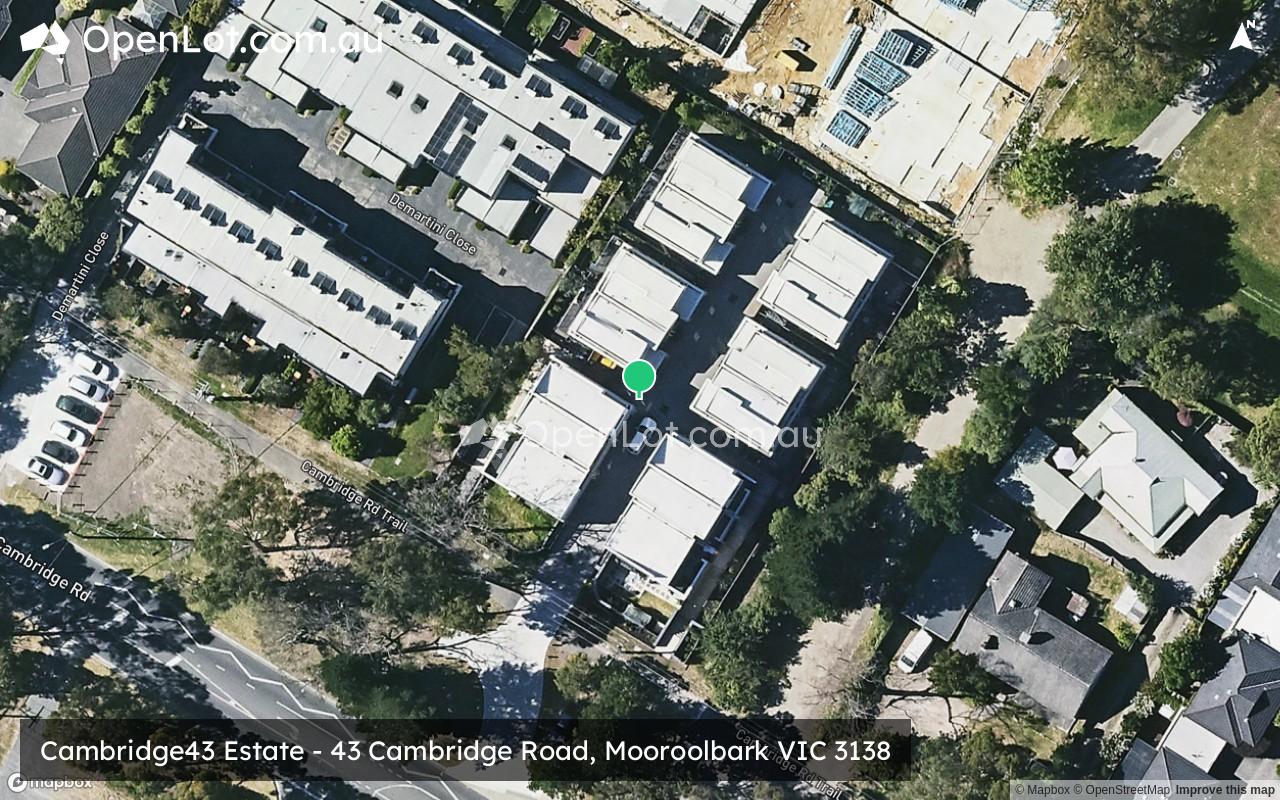 Satellite image for Cambridge43 Estate - 43 Cambridge Road, Mooroolbark VIC 3138