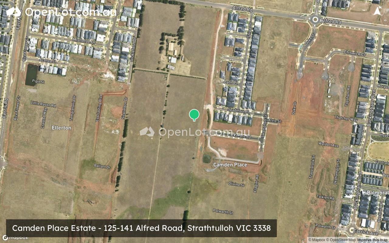 Satellite image for Camden Place Estate - 125-141 Alfred Road, Strathtulloh VIC 3338