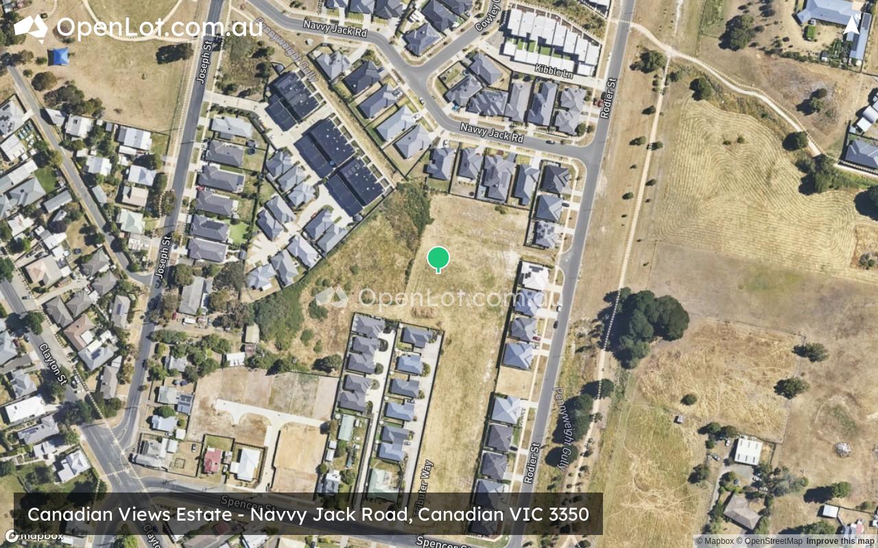 Satellite image for Canadian Views Estate - Navvy Jack Road, Canadian VIC 3350