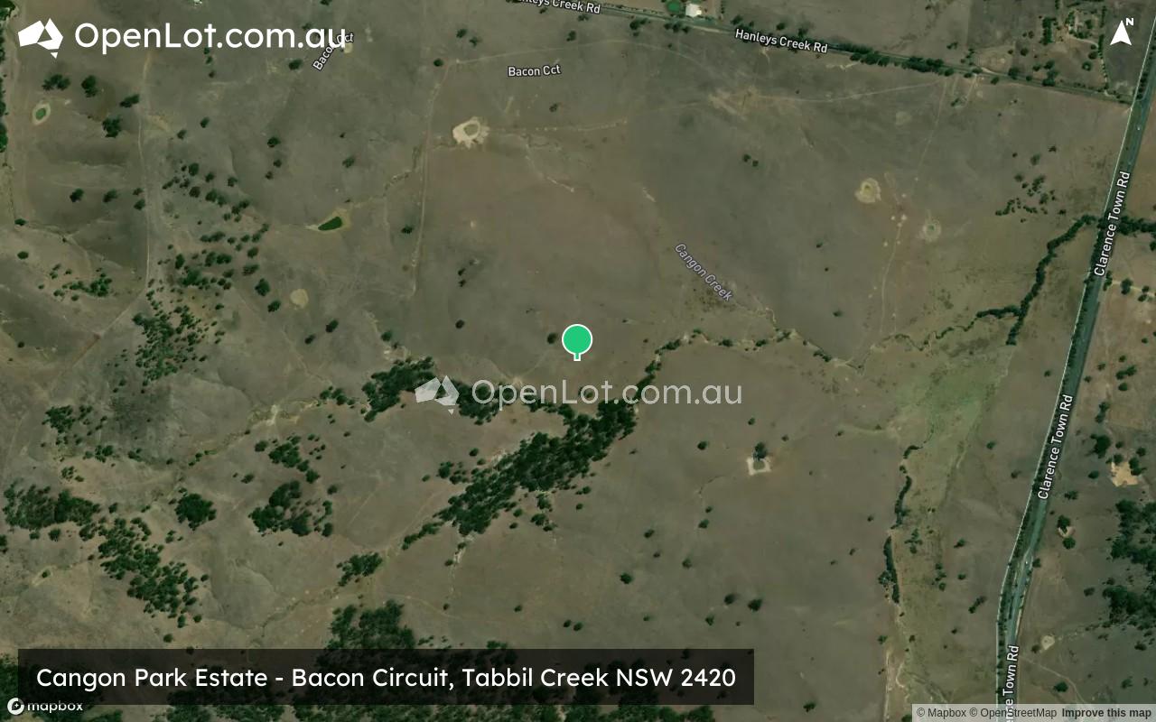 Satellite image for Cangon Park Estate - Bacon Circuit, Tabbil Creek NSW 2420