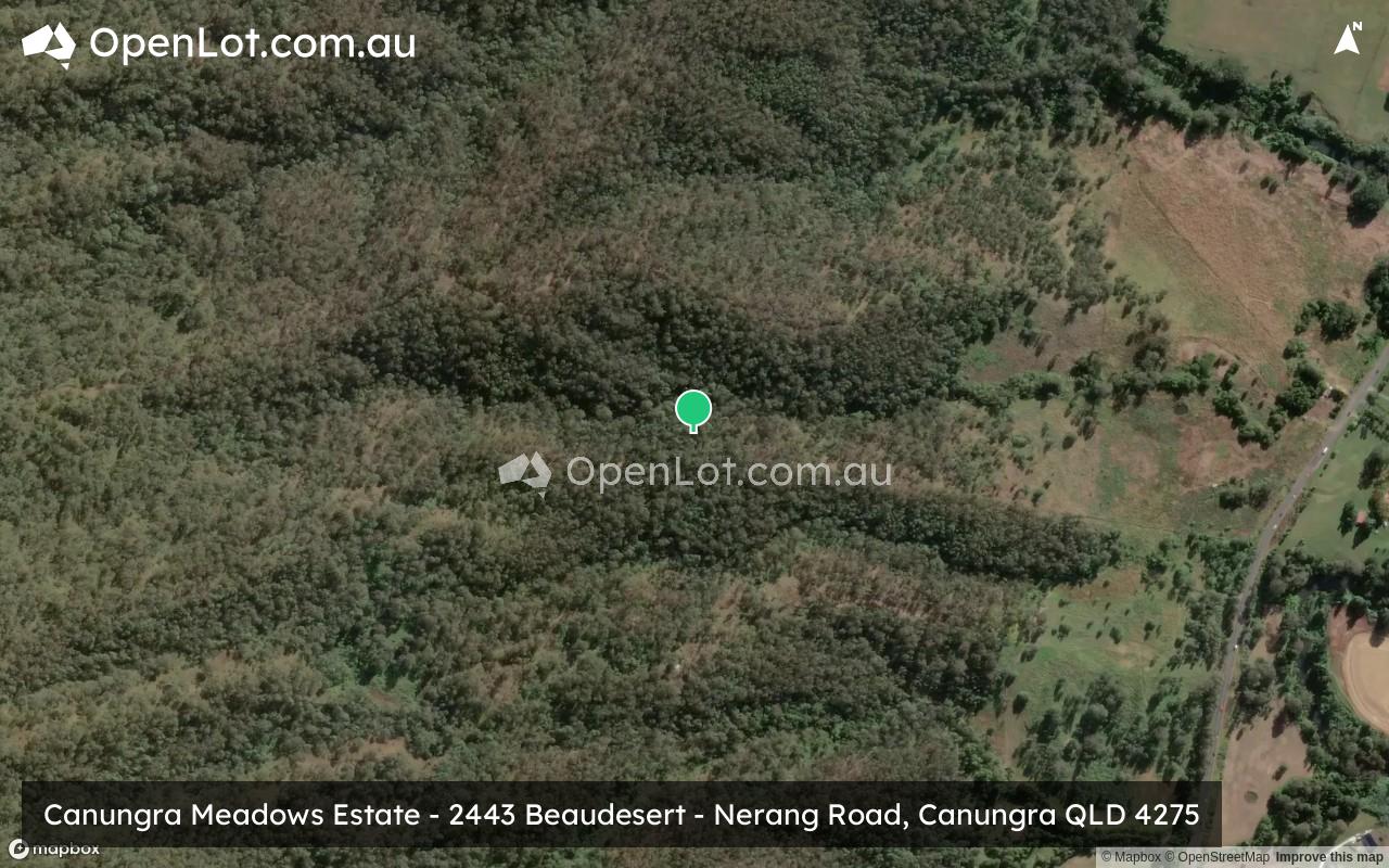 Satellite image for Canungra Meadows Estate - 2443 Beaudesert - Nerang Road, Canungra QLD 4275