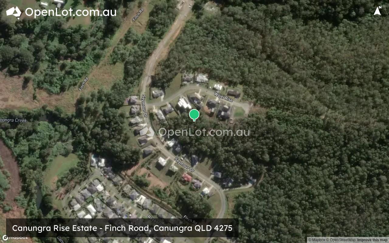 Satellite image for Canungra Rise Estate - Finch Road, Canungra QLD 4275