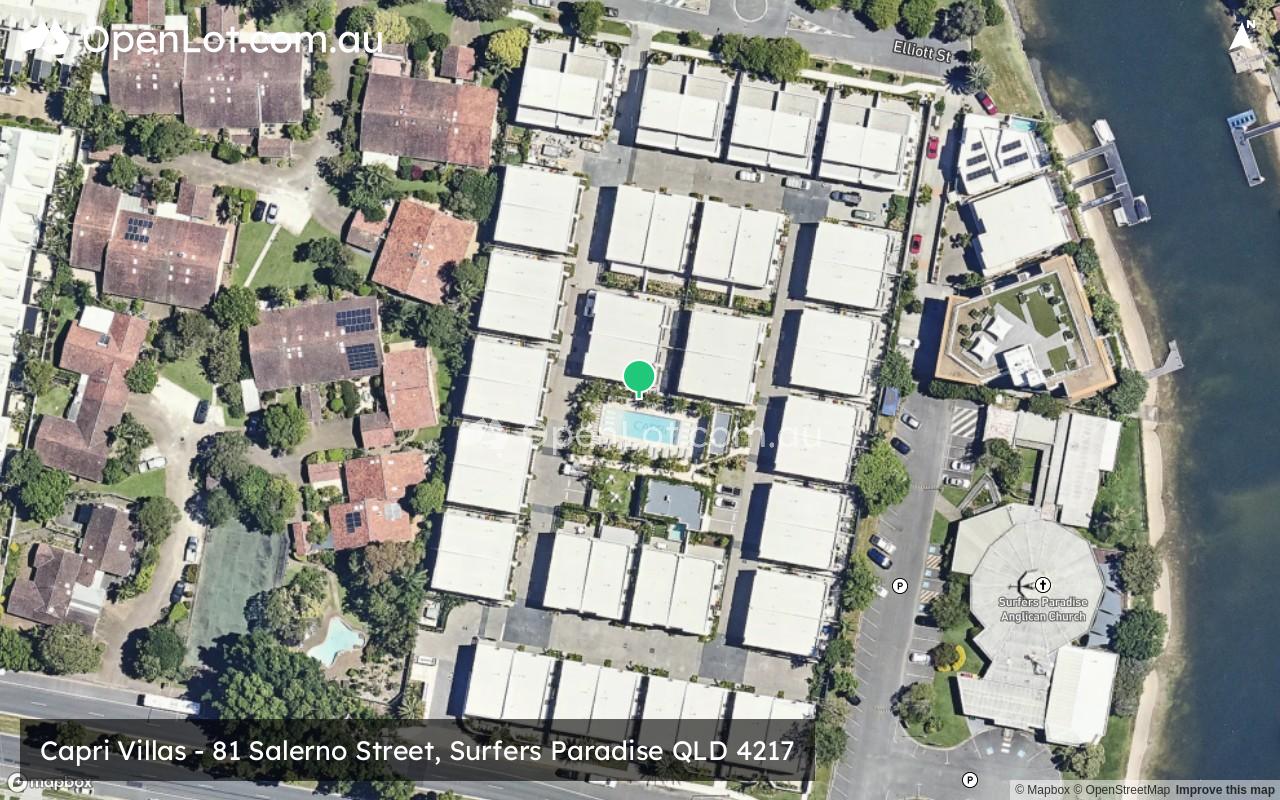 Satellite image for Capri Villas - 81 Salerno Street, Surfers Paradise QLD 4217