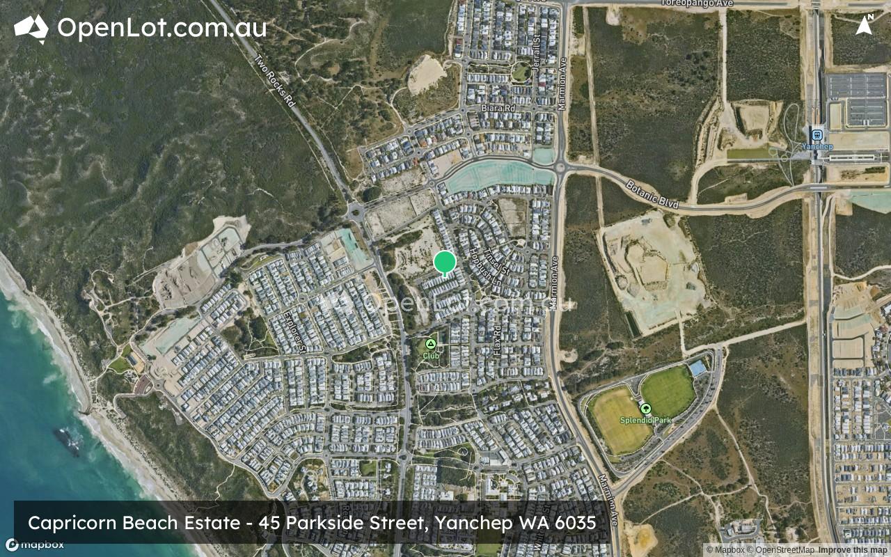 Satellite image for Capricorn Beach Estate - 45 Parkside Street, Yanchep WA 6035