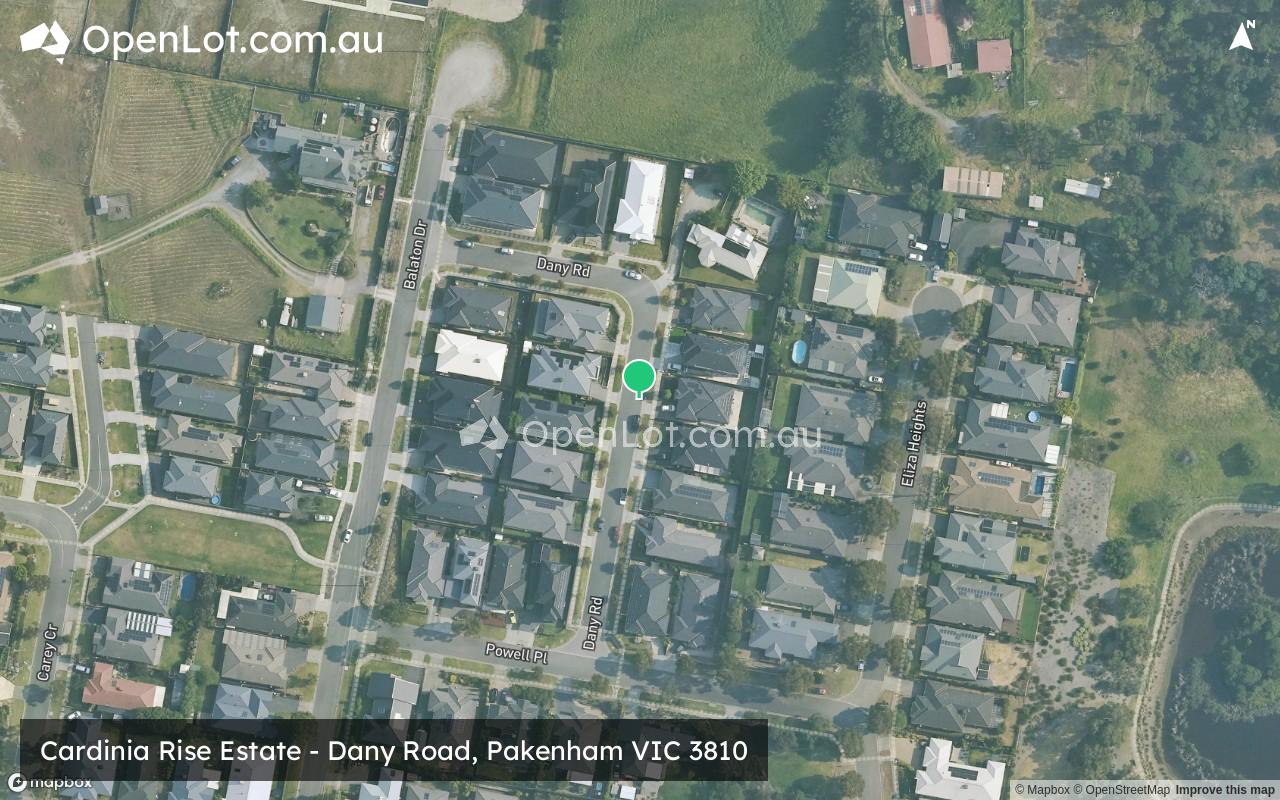 Satellite image for Cardinia Rise Estate - Dany Road, Pakenham VIC 3810