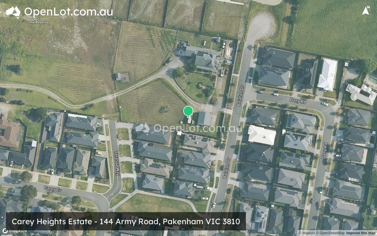 Satellite image for Carey Heights Estate - 144 Army Road, Pakenham VIC 3810